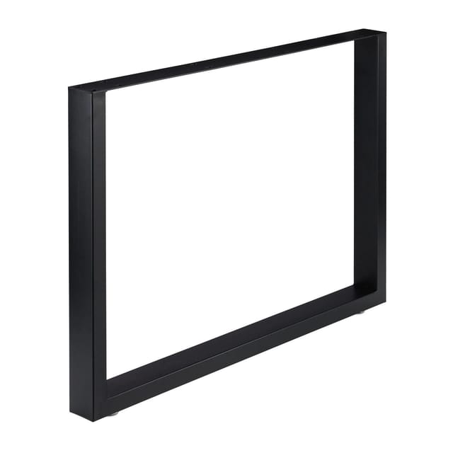 Relaxdays Tischkufen 2er Set, BxH: 100x72 cm, Metall Tischbeine Schreibtisch, Esstisch, Couchtisch, Industrial, schwarz