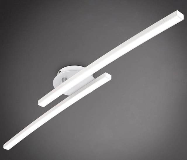 Deckenlampe 57,5x12 cm - 12W, 1300lm, LED, warmweiß, weiß