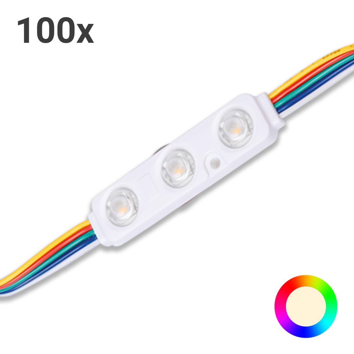 Led Modul 0,72w 12v Rgbw 170° Ip66 (100 Stück Vpe) - Lichtfarbe: Rgb+4000k