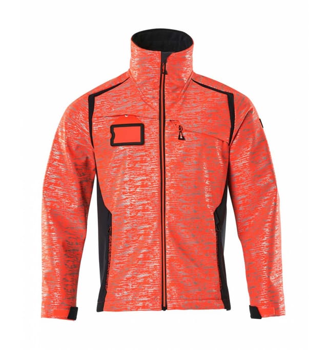 Mascot Softshelljacke mit Reflexeffekte 19202 Gr. L Hi-vis rot/schwarzblau