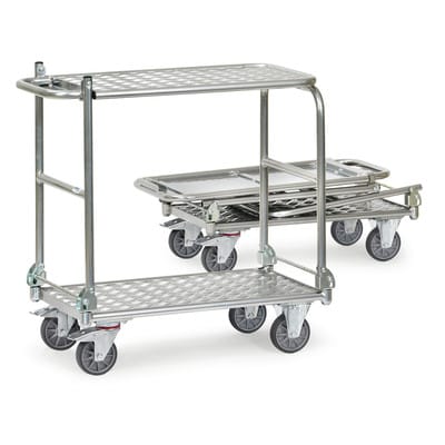 Klapp-Tischwagen -alu-, Ladefläche 900 x 600 mm - Fetra