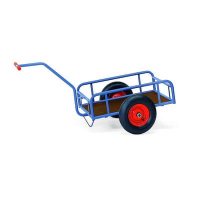 Fetra Handwagen mit Geländer 250mm hoch 1145x545mm Ladefläche Luftbereifung