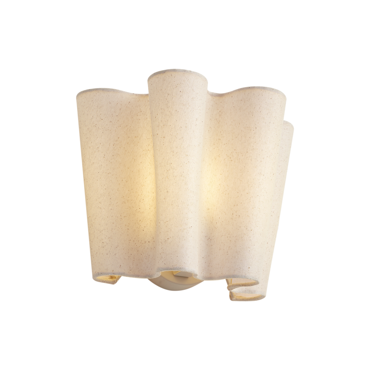 Qazqa Japandi Wandleuchte Beige Mit Leinen 20cm - Oyster