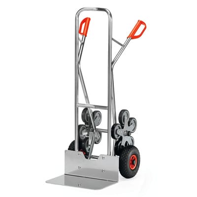 Fetra - Alu-Treppenkarre, Schaufel 480 x 300 mm, Lufträder 260 x 85 und Radsterne