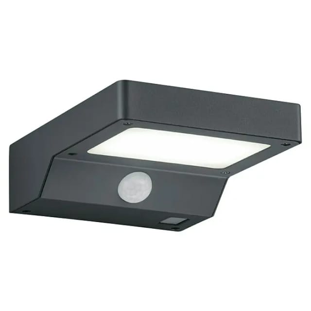 Led Solar Wandleuchte Außenleuchte fomosa mit Bewegungsmelder Anthrazit