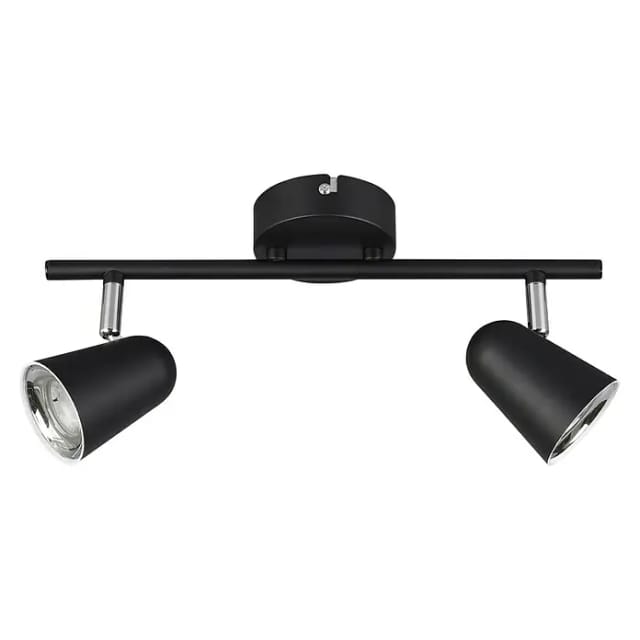 Leuchten 2er led Balken Toulouse schwarz matt Leuchten - Reality