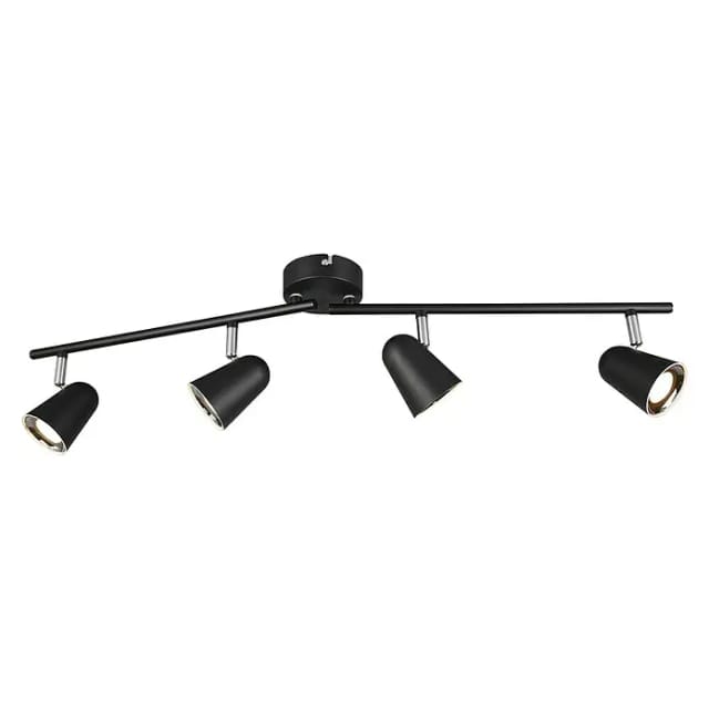 Leuchten 4er led Balken Toulouse schwarz matt Leuchten - Reality