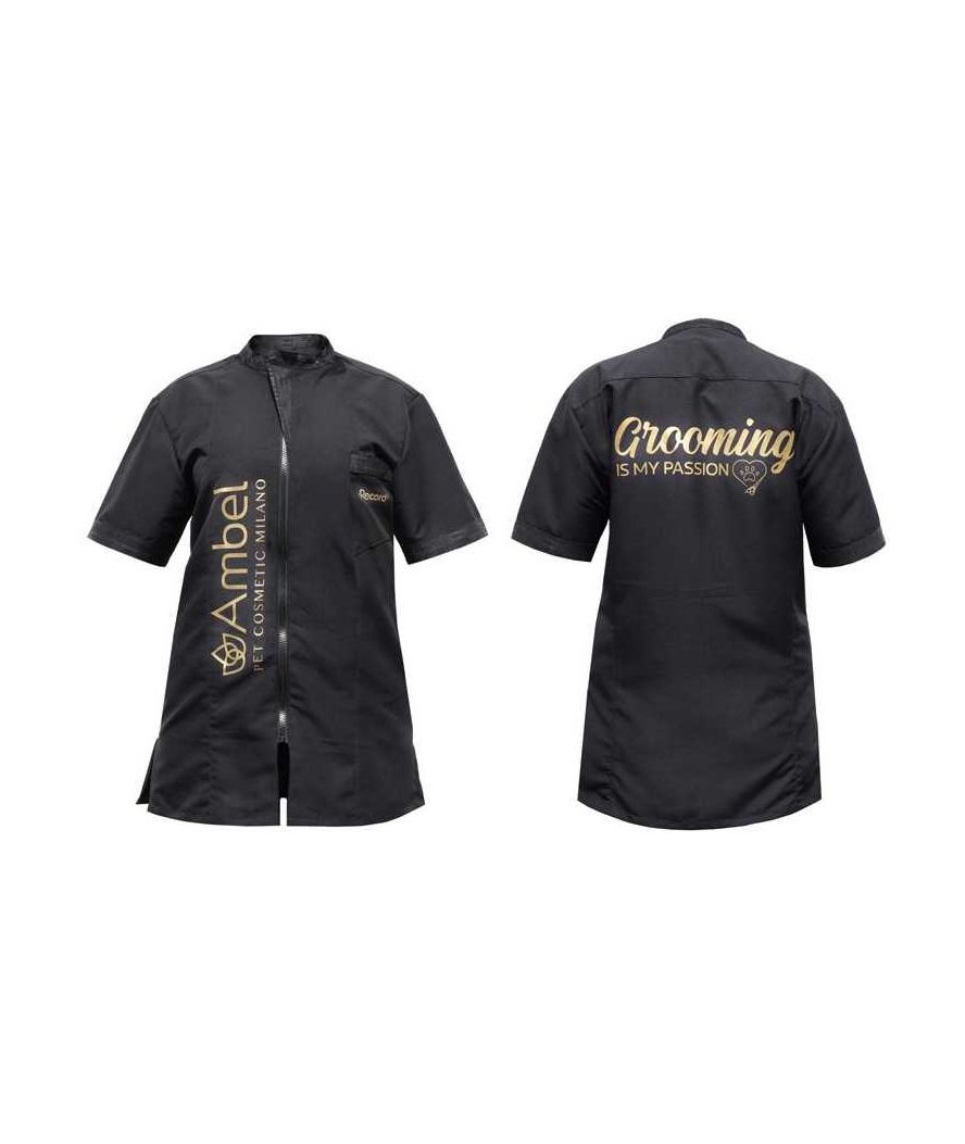 Ambel Casacca Da Toelettatore Nero L- Xl