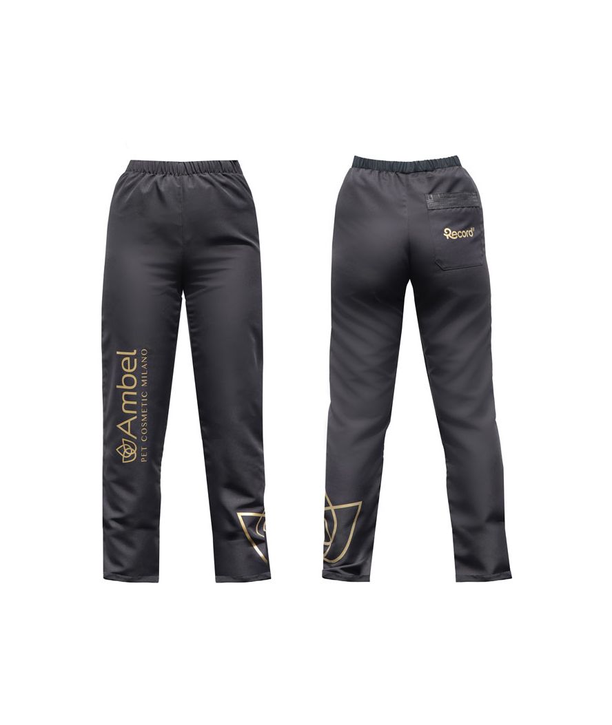 Ambel Pantaloni Elastici Nero S-m: Ambel Pantaloni Elastici Per Toelettatori