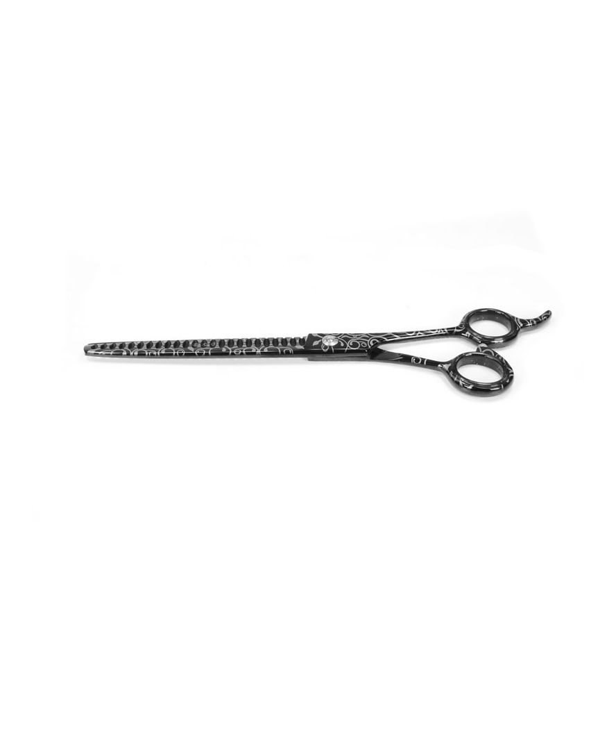 Professional 25 Denti Forbice Blender Nera Per Toelettatura 22 Cm