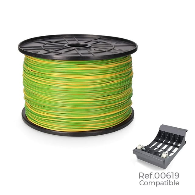 EDM - Flexible Kabelspule 1,5mm zweifarbig 1000mts (große Spule ø400x200mm)