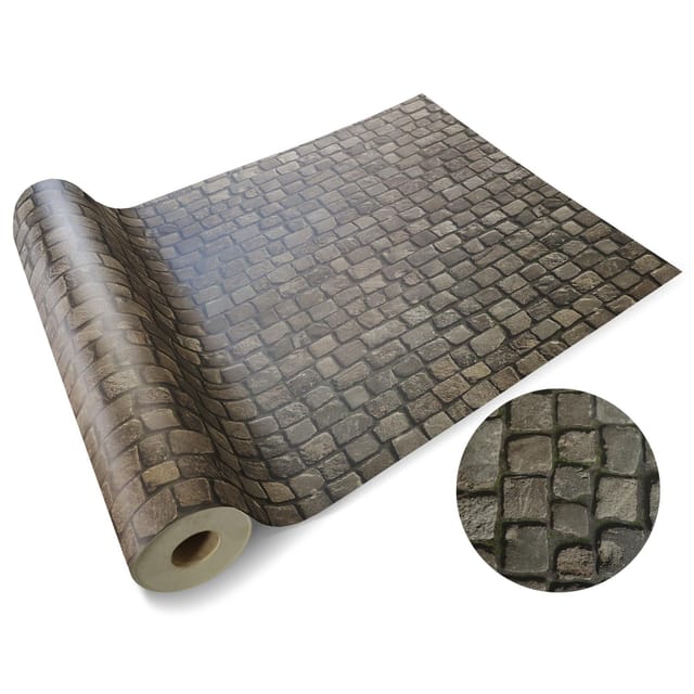 Vinylboden pvc Boden 3D Optik Cobble 100 x 500 cm