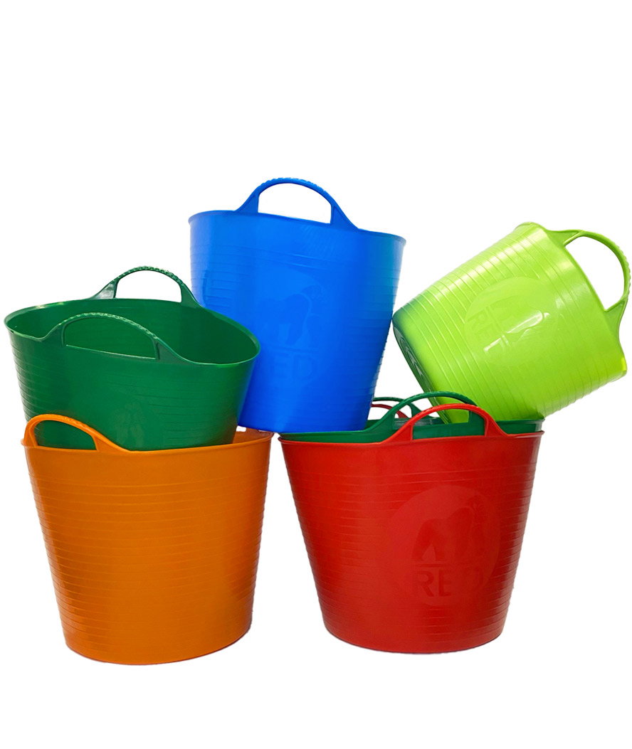 Verde Scuro - Sehr Stabiler 14-liter-biegeeimer Mit Griffen