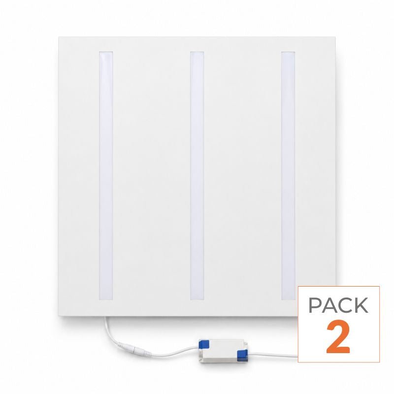 Modulares Led-panel 3 Linien 60x60 40w 4000lm Weiß Neutralweiß 40