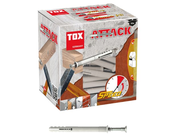 TOX Nageldübel Attack 8 x 100 mm - 50 Stück - 017102241