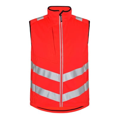 Warnschutz Softshell Weste Safety 5156-237 Gr. l rot - Engel