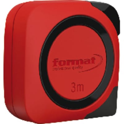 Taschenbandmaß 3 m x 13 mm weiß - Format