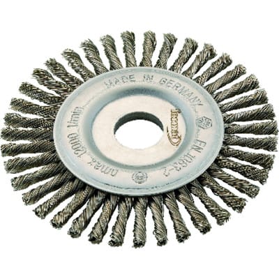 Rundbürste Stahl gezopft 115x6x mm Format