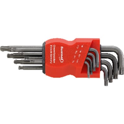 FORMAT Winkelschraubendreher-Set Torx 8tlg mit Kugelkopf lange Ausführung