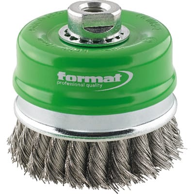 Topfbürste rostfrei gezopft M14 80x0,50mm - Format
