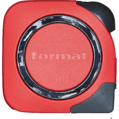 Taschenbandmaß 5 m x 16 mm weiß - Format