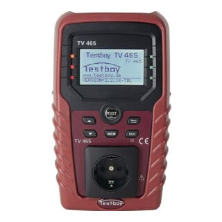 Gerätetester tv 465 p.m.Schutzleiter-/Isolationswiderstand L230xB130xH70mm