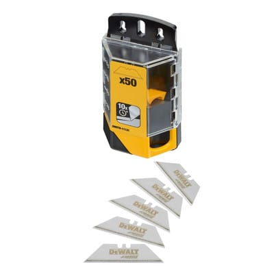 DEWALT Wolframcarbid-beschichtete Universal-Trapezklingen im Spender DWHT8-11131 50 Stk