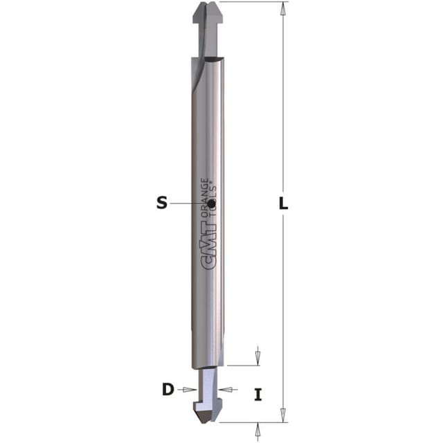 813.001.11 Vollhartmetall-Dichtungsfräser S=6,35 D=3.5/5.5x8