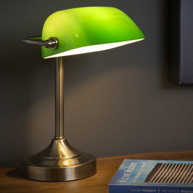 Banker - Schreibtischlampe - 1xE14 - Bronzefarbe - Lucide