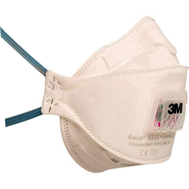 3M Aura 9322+GEN3 Feinstaubmaske mit Ventil FFP2 10 St.
