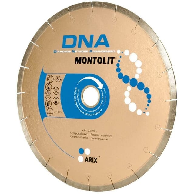 Montolit - diamantscheibe 230 mm fž£r feinsteinzeug keramikfliesen granit dna SCX230