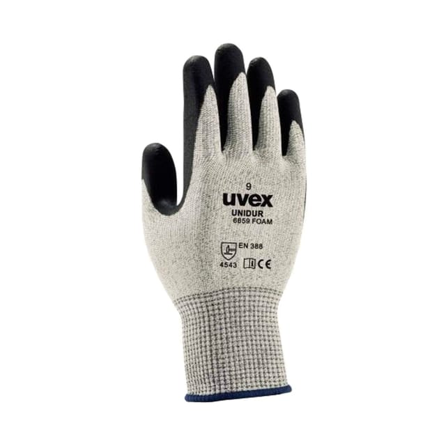 Uvex - unidur 6659 foam 6093808 Nitril Arbeitshandschuh Größe (Handschuhe): 8 en 388 1 St.