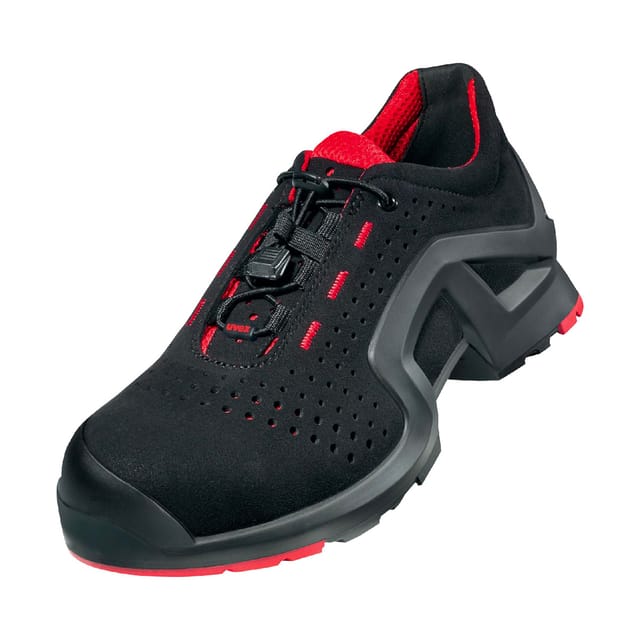 Uvex - 1 S1P src esd 85192 Sicherheitsschuhe - Schwarz / Rot - 44 eu - Schwarz / Rot