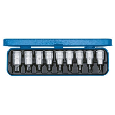 Steckschlüssel-Bit-Einsatz-Set 1/2' (12.5 mm) 9teilig 6158970 - Gedore