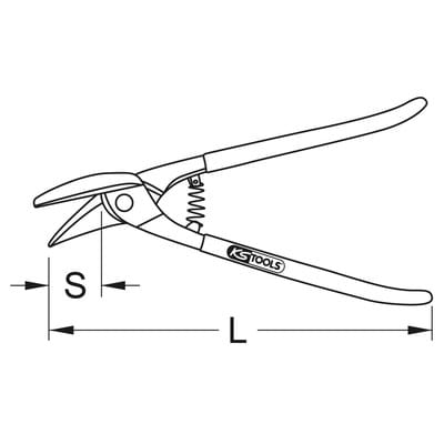KS Tools Idealschere, linksschneidend - 118.0146