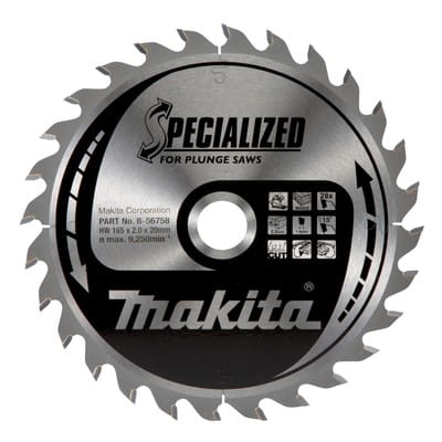 Specialized Sägeblatt 165x20x28Z - Makita