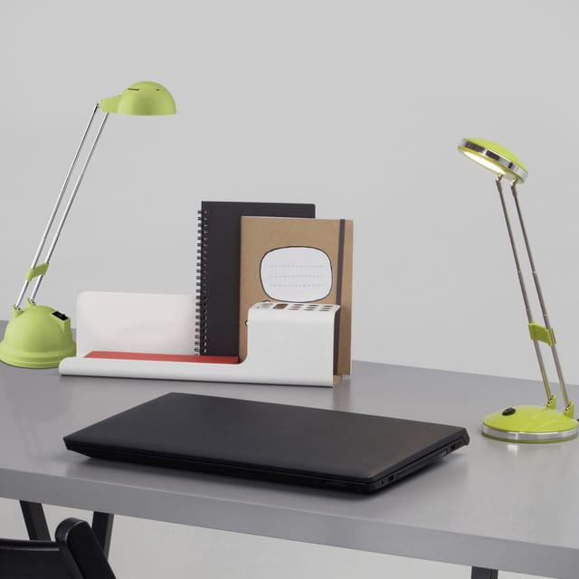 Lampe Katrina led Tischleuchte grün 1x 5.7W led integriert (smd), (600lm, 2700K) Mit Kippschalter / Kopf schwenkbar - Brilliant
