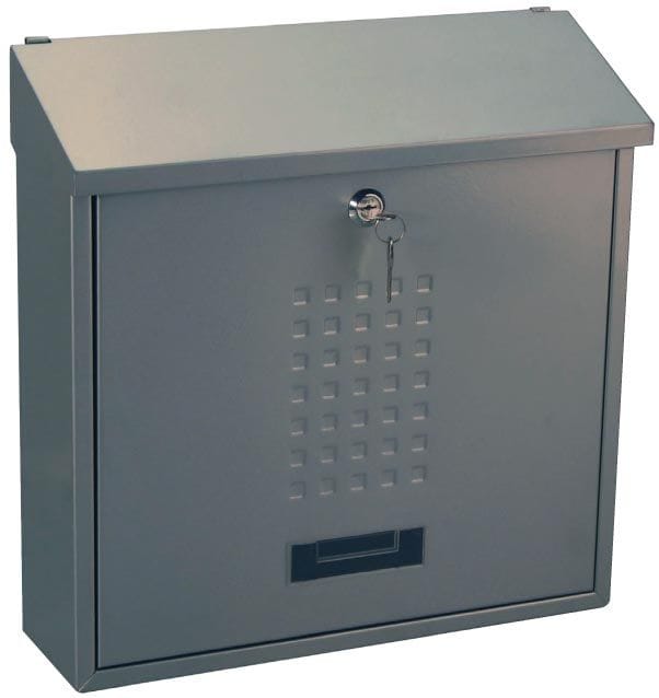 Primaster - Briefkasten 360 x 100 x 370 mm silber Wandbriefkasten Postkasten