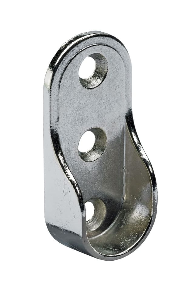 Schrankrohrlager für ovale Schrankrohre Ø15/30 mm ø 15/22 mm weiß Möbelbeschläge - Hettich