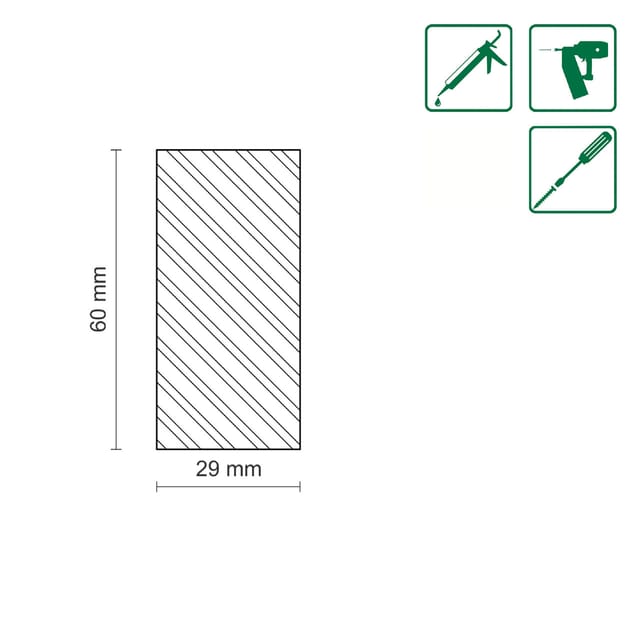 Flachleiste 95 cm 60 x 29 mm Buche Leisten - Fn Neuhofer