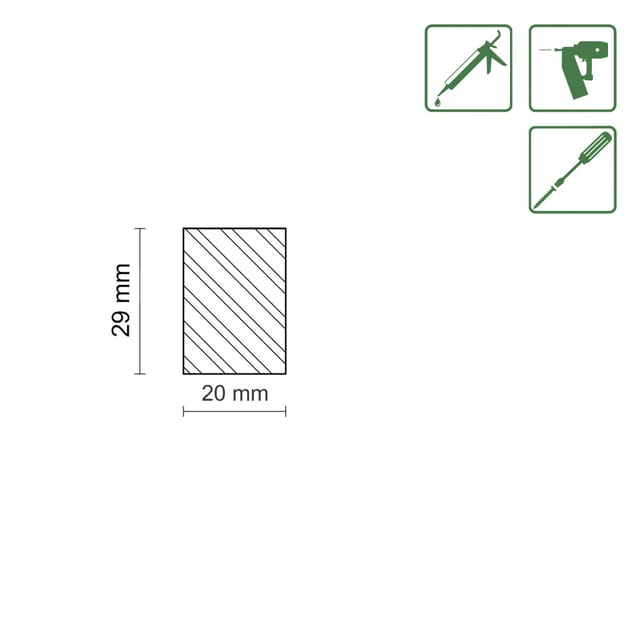 Flachleiste 95 cm 29 x 20 mm Buche Leisten - Fn Neuhofer