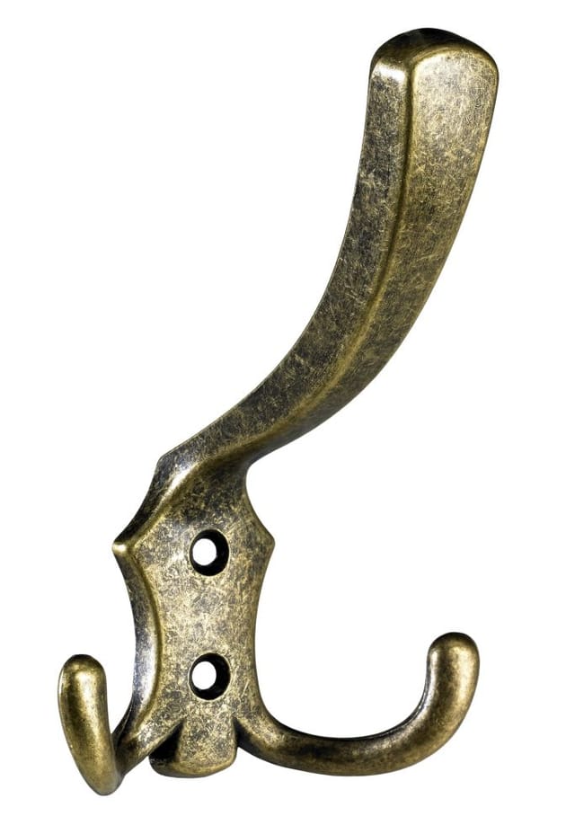 Hut- und Mantelhaken 12,5 x 7,7 x 7,5 cm brüniert gold - 1 Stück Möbelbeschläge - Hettich