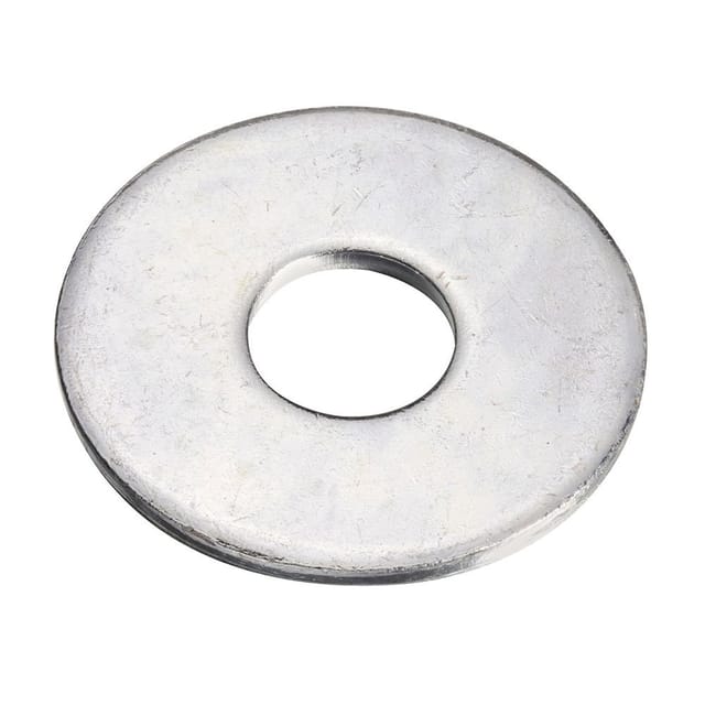Karton mit 100 Einheiten breiter, flacher Zinkscheibe 6,4 x 18 mm Fadix