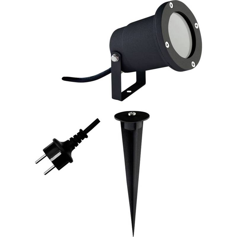 [neuwertig] B-ware Evn Led-gartenstrahler Gu10 35w Schwarz Außenleuchte Strahler Mit Erdspieß Ip54