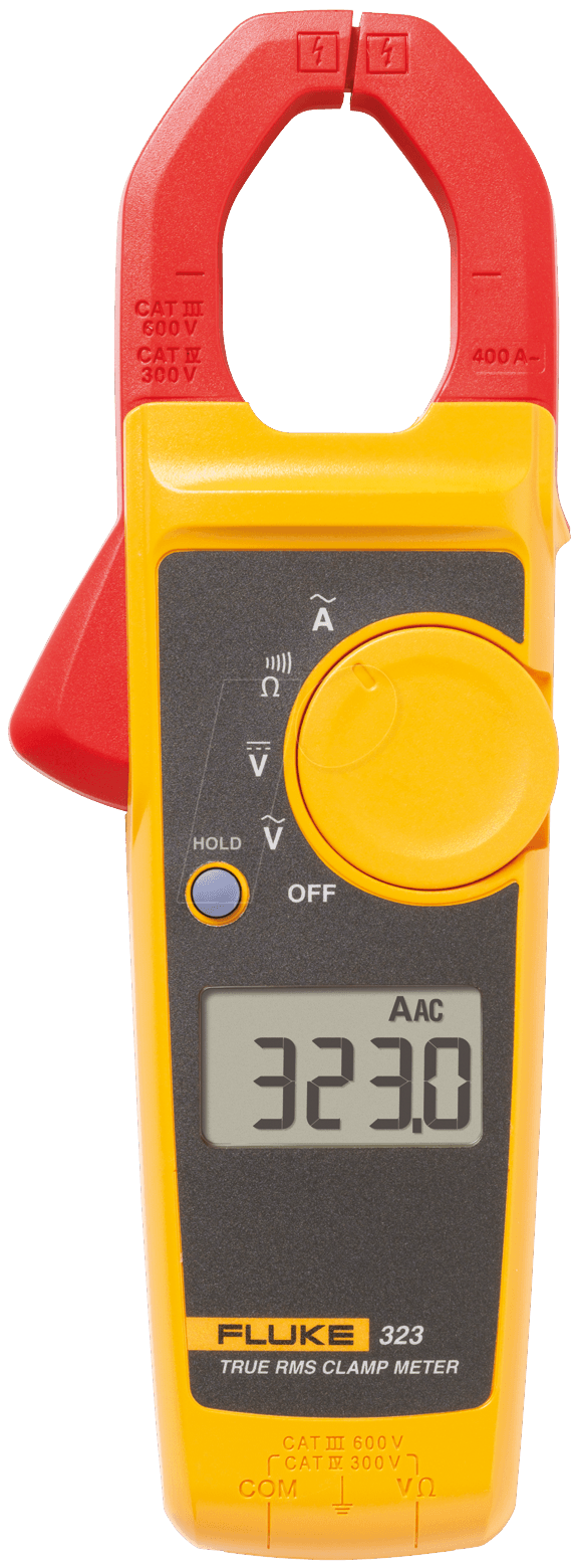 323 Stromzange, Hand-Multimeter digital cat iii 600 v, cat iv 300 v Anzeige (Counts): 4000 - Fluke