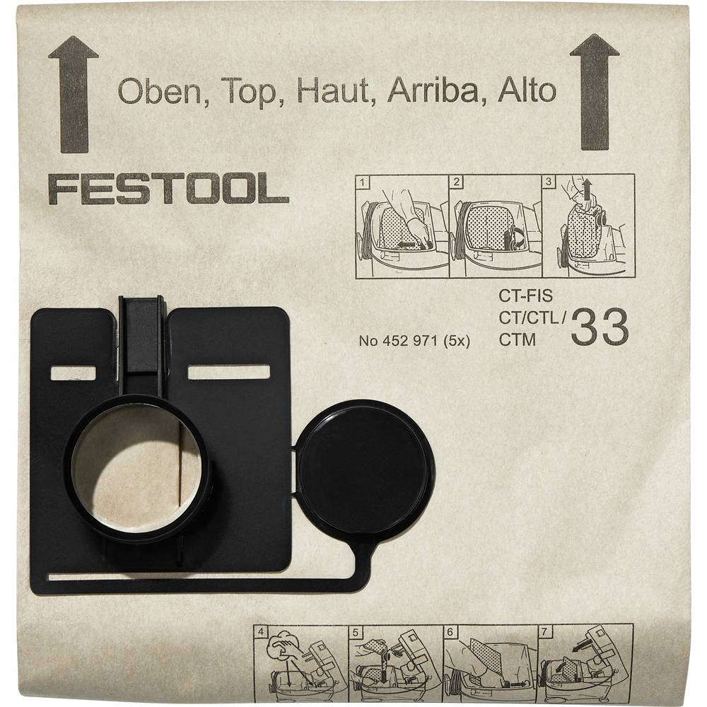 [gebraucht] B-ware Festool 452971 Filtersack 5 St.