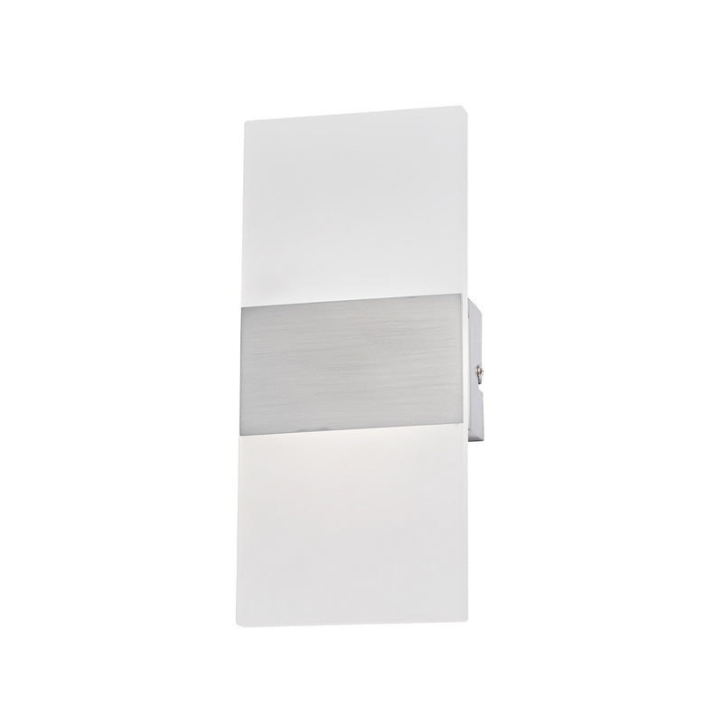 [neuwertig] B-ware Fischer & Honsel Wandleuchte Foder Led Wandlampe Lampe Nickel 27cm Höhe 12cm