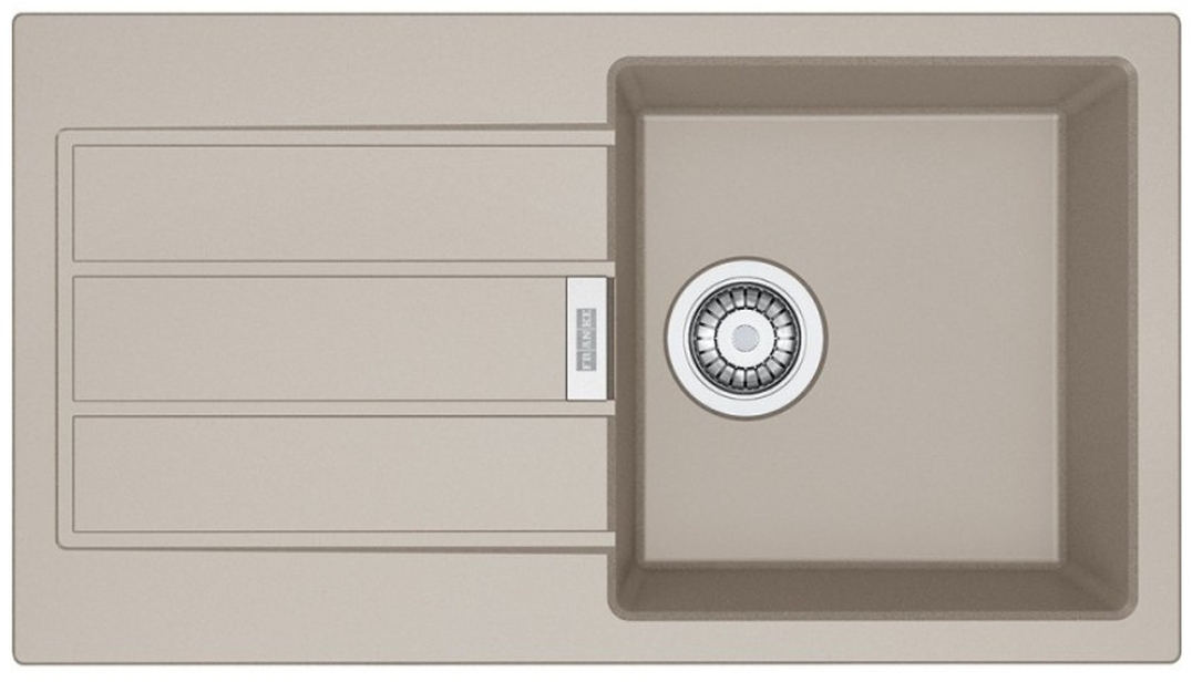 Franke Einbauspüle Carbon Sud 611-78 Beige 80cm Reversibel Einbauspüle 114.0496.092