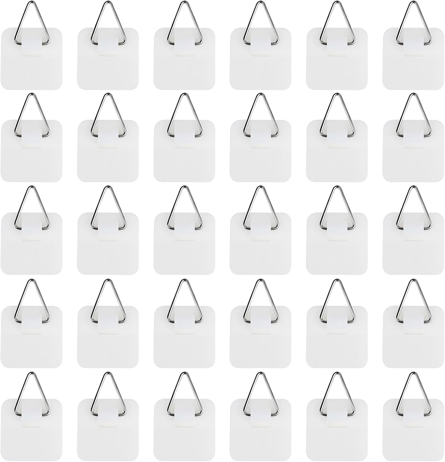 30 Stück Bildaufhänger Zum Kleben Auf Bilderrahmen, Selbstklebende Haken Für Fotos Poster Leinwände, Aufhänger Für Bilder Ohne Bohren, Bilderhaken Zum Aufhängen (kleines Quadrat)