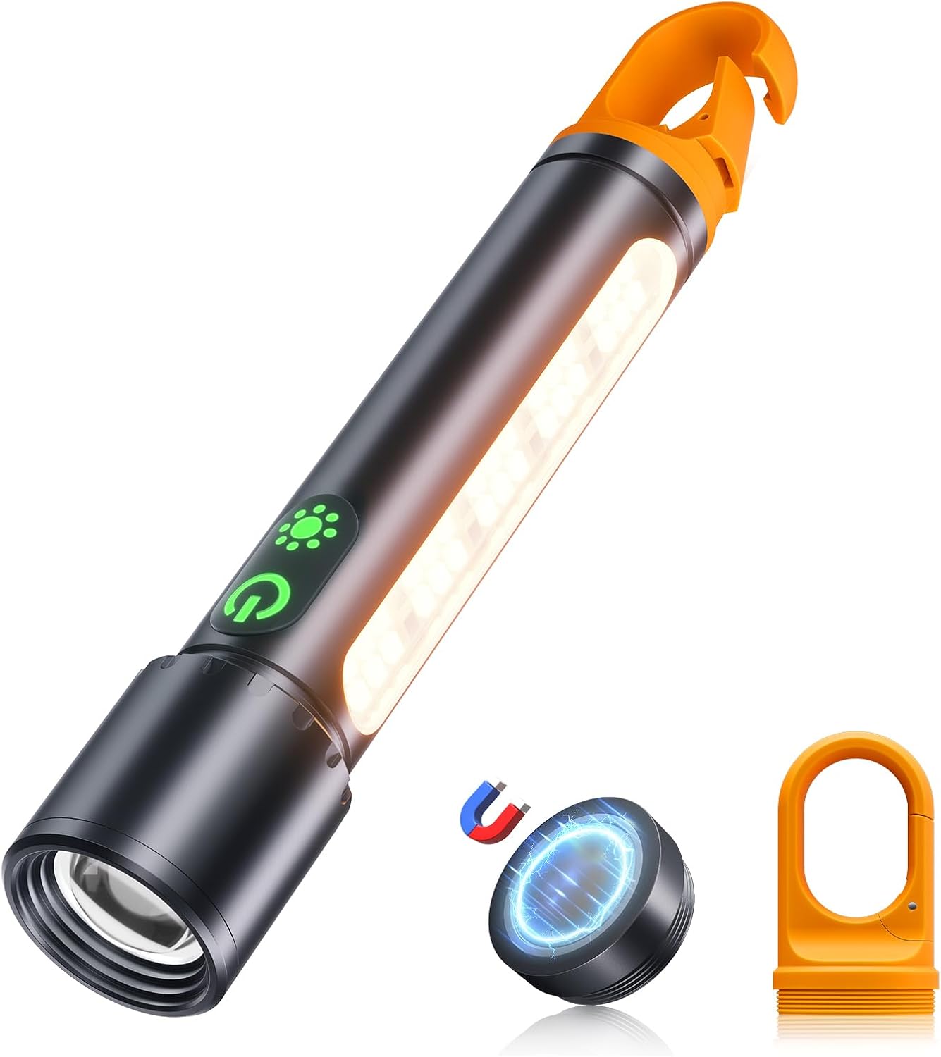 Taschenlampe Led Aufladbar 500000 Lumen, 9 Modi Led Taschenlampe Extrem Hell Xhp90.2 Zoombare & Ipx7 Wasserdicht, Starke Taschenlampen Für Camping, Wandern, Notfälle